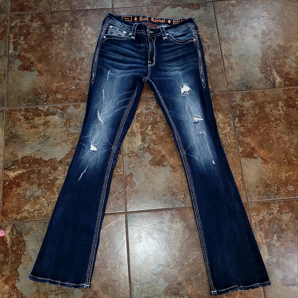 Womens Rock Revival Jean's 30 easy boot.